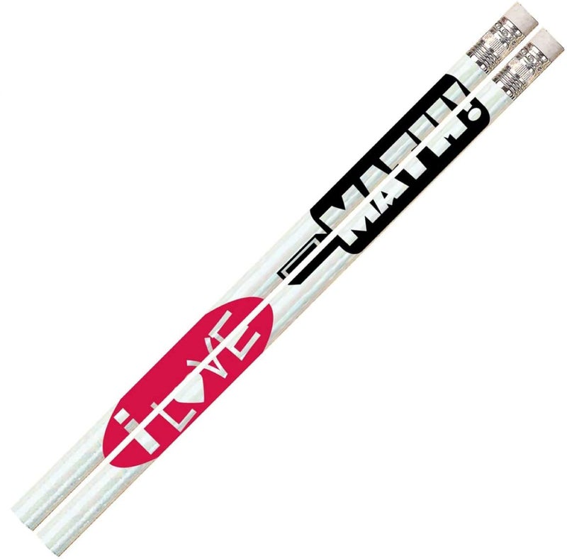 Express Pencils D1431 I Love Math - 36 Qty Package - School Pencils - Image 2