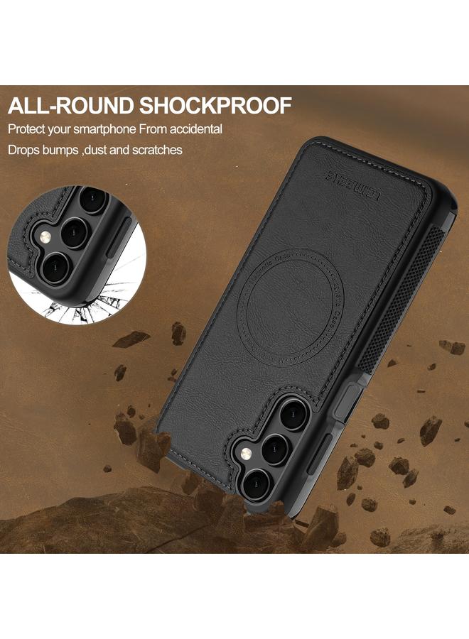 LC.IMEEKE Case For Samsung Galaxy A55 5G L5 Series Detachable RFID Card Bag Magsafe Phone Case - Image 3