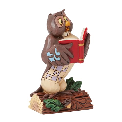 Enesco Disney Traditions Collection by Jim Shore Winnie The Pooh Owl Holding a Book Miniature Figurine Stone Resin Hand Painted Collectible Classic Disney Mini Figurines Home Decor Statue 35 Inch - Image 3