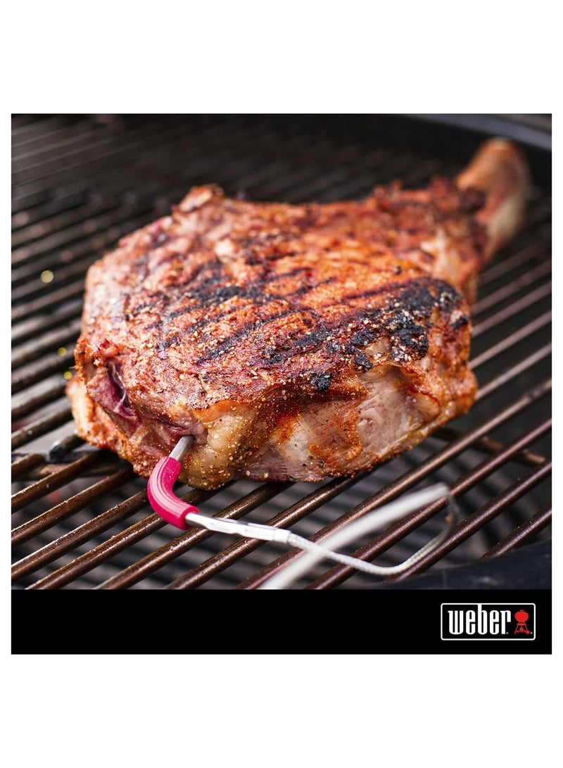 Weber Meat Temperature Probe/Compatible with All iGrill Models and Weber Connect App for Barbecues & Smokers, Heat-Resistant Stainless Steel Probe with Probe Storage Wrap Included - Image 3