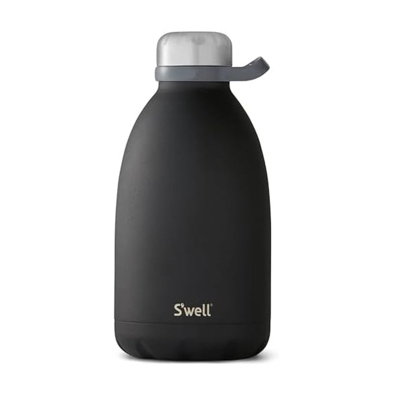 S'well Stainless Steel Roamer Bottle, 64oz, Onyx, Triple Layered Vacuum Insulated Containers Keeps Drinks Cold for 72 Hours and Hot for 24, BPA Free - Image 1