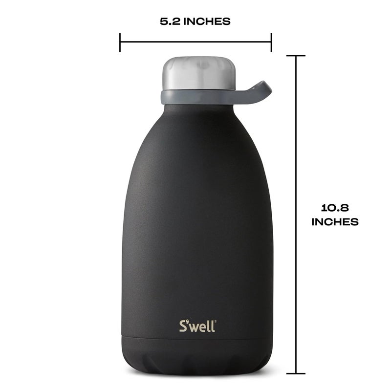 S'well Stainless Steel Roamer Bottle, 64oz, Onyx, Triple Layered Vacuum Insulated Containers Keeps Drinks Cold for 72 Hours and Hot for 24, BPA Free - Image 5