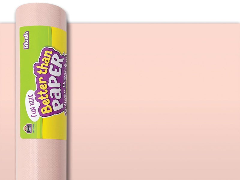 Teacher Created Resources Fun Size Better Than Paper Bulletin Board Roll, 18" x 12', Blush - Image 1