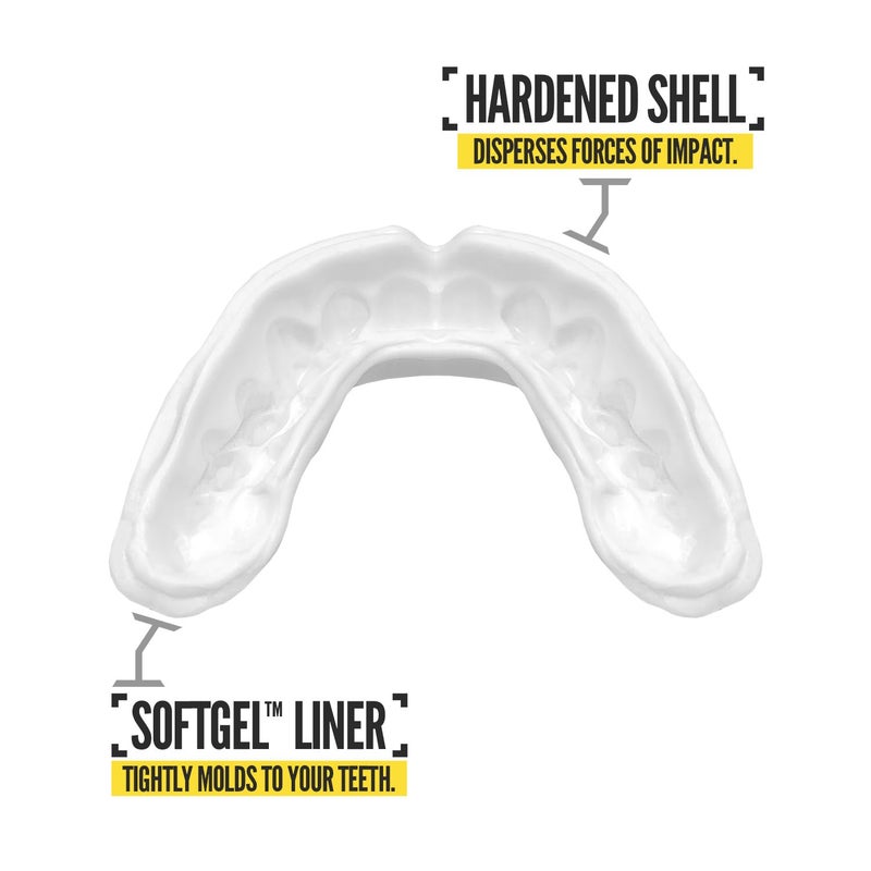 NXT NXTRND 2 Pack Nxtrnd Rush Mouth Guard for Boxing and Other Sports (Black & White Fangs) - Image 3