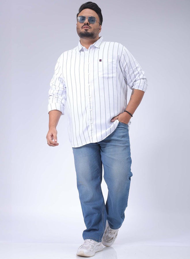 Take Two Plus Size Men Straight Fit Solid Jeans By HardSoda - Image 4