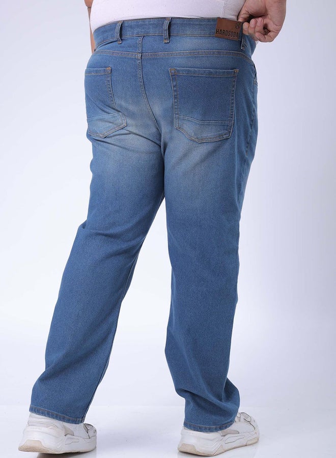 Take Two Plus Size Men Straight Fit Solid Jeans By HardSoda - Image 5
