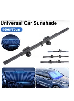 Excefore Auto Sunshade, Retractable Windshield Sun Shade, Quick Install Durable Breathable Mesh Cover, Suitable for UV Sun Protection, Keep Your Vehicle Cool, Overnight Camping Trip  - Image 3
