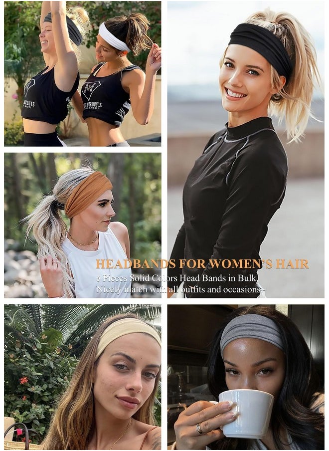 AKTVSHOW Headbands For Women Non-Slip Head Band For Women’S Hair Wide Thick Sweat Hair Bands, Trendy Hair Accessories For Women'S Yoga, Workout, And Fashion  - Image 4