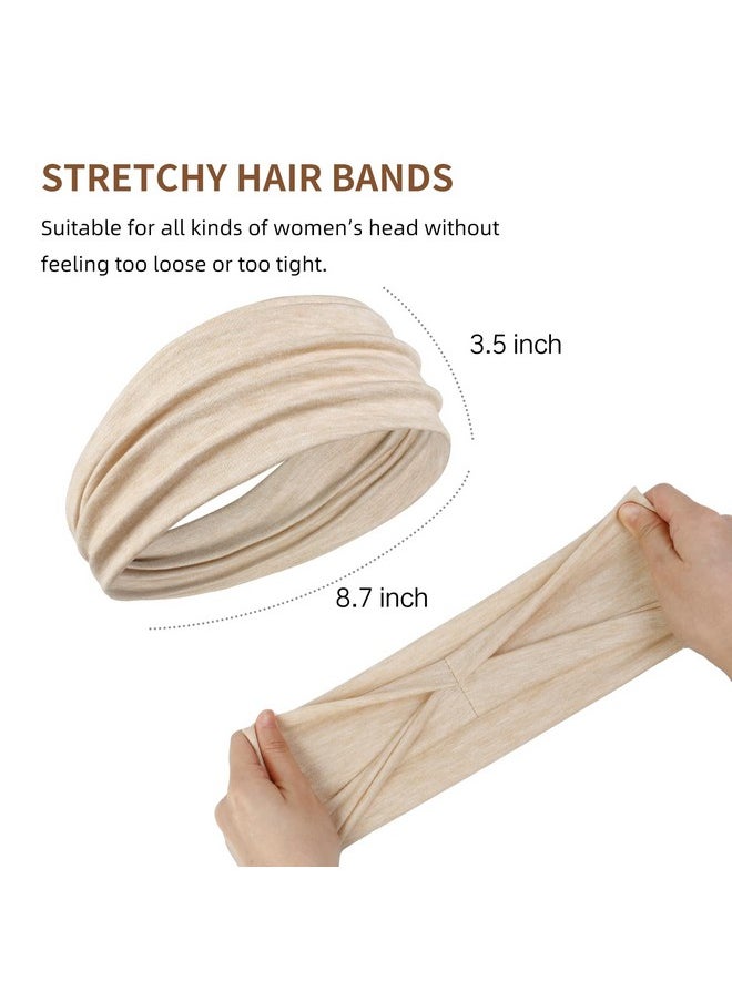 AKTVSHOW Headbands For Women Non-Slip Head Band For Women’S Hair Wide Thick Sweat Hair Bands, Trendy Hair Accessories For Women'S Yoga, Workout, And Fashion  - Image 3