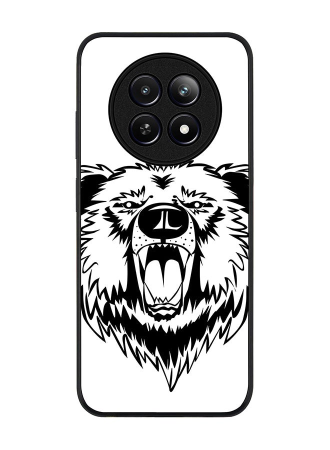 Stylizedd Rugged Black edge case for Realme 12 / Realme 12x, Slim fit Soft Case Flexible Rubber Edges Anti Drop TPU Gel Thin Cover -  Grizzly Bear - Image 1