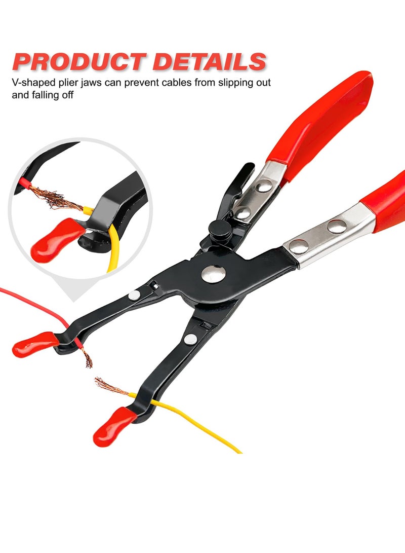 Soldering Plier Multi Function Metal Wire Welding Aid Tool Cable Welded Clamp Holding Pliers Premium Materials Humanization Design Wide Applications for Picking up and Fixing Automotive Cables  - Image 5