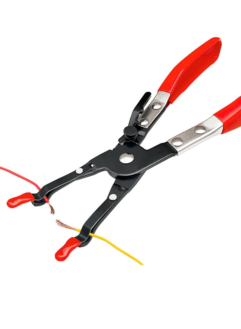 Soldering Plier Multi Function Metal Wire Welding Aid Tool Cable Welded Clamp Holding Pliers Premium Materials Humanization Design Wide Applications for Picking up and Fixing Automotive Cables  - Image 1