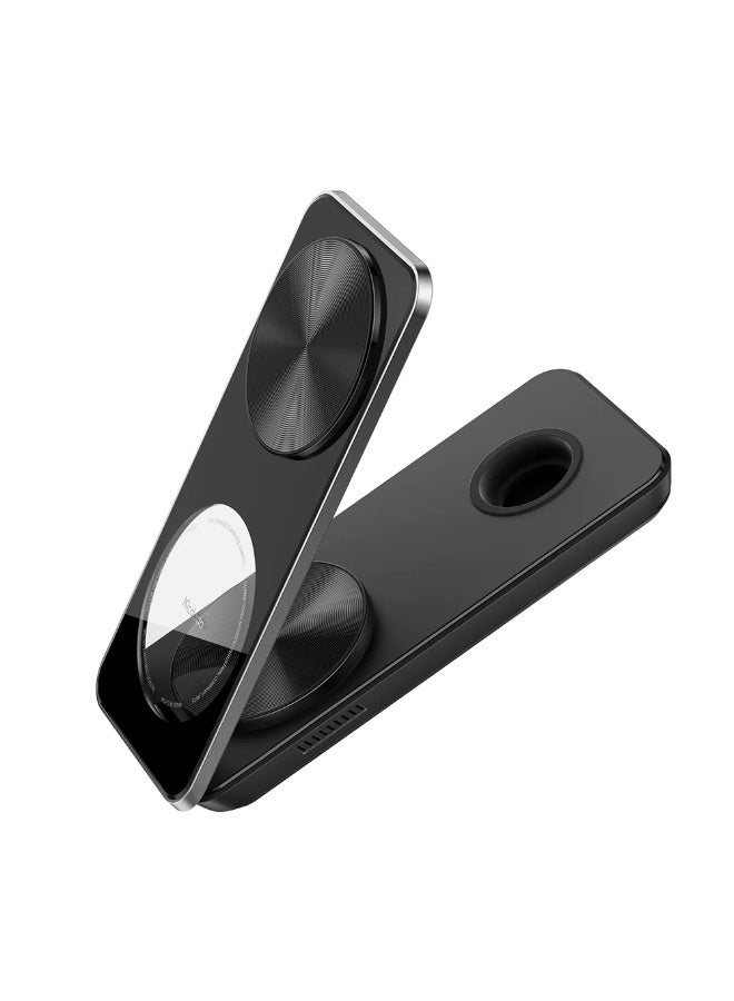 MUNTAQI CH-1151 3-in-1 Wireless Charging Station – Fast Wireless Charger Dock for iPhone, Apple Watch & AirPods, Foldable MagSafe Charger Stand with LED Indicator, Type-C Fast Charging for Travel & Home - Image 2