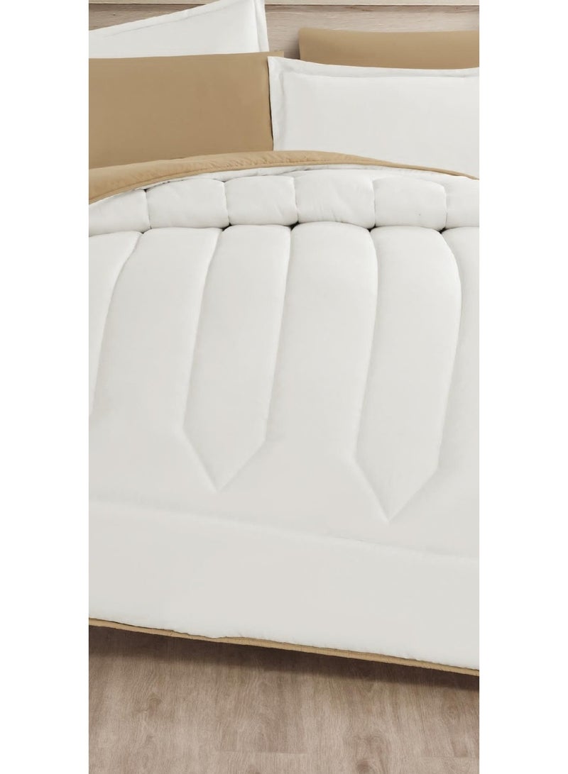 Red Rose Single comforter set, two-sided solid mattress, consisting of 4 pieces, microfiber comforter, size 170x230 cm. - Image 3