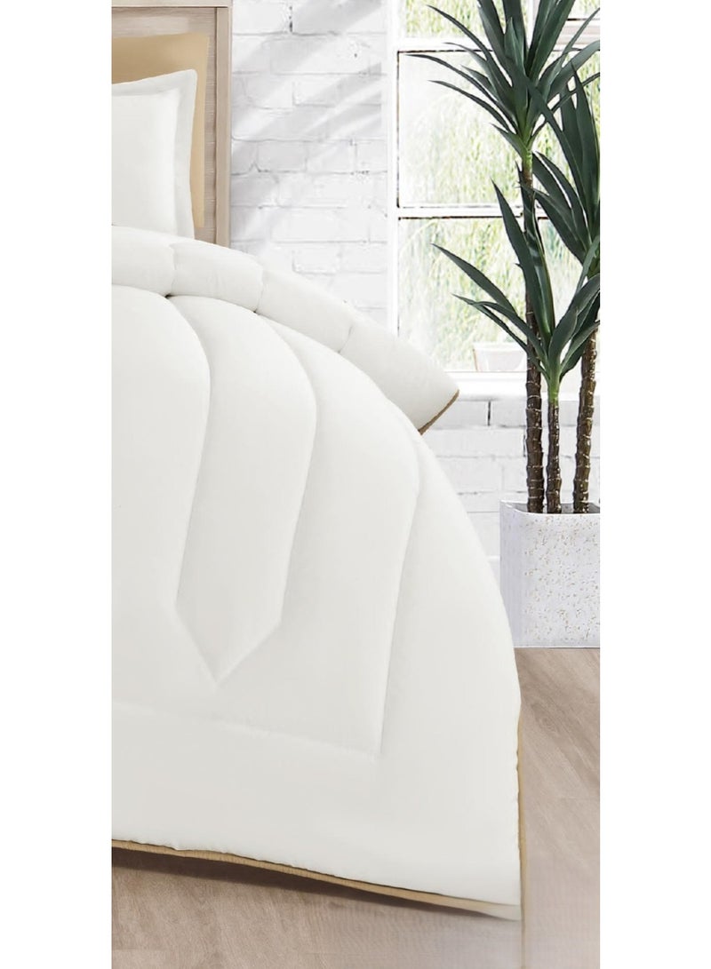 Red Rose Single comforter set, two-sided solid mattress, consisting of 4 pieces, microfiber comforter, size 170x230 cm. - Image 4