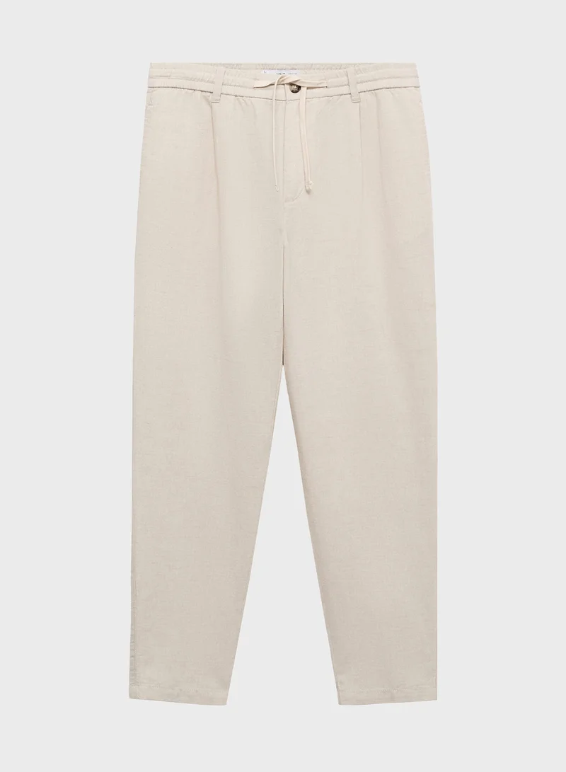 Mango Man  Romelino Straight Fit Pants for Men | Best Price UAE