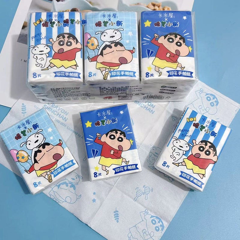 Printed Handkerchief Paper Kt Cat Parchia Dog Printed Paper Towel Portable Small Package Facial Tissue Toilet Paper Color Napkin - Image 1