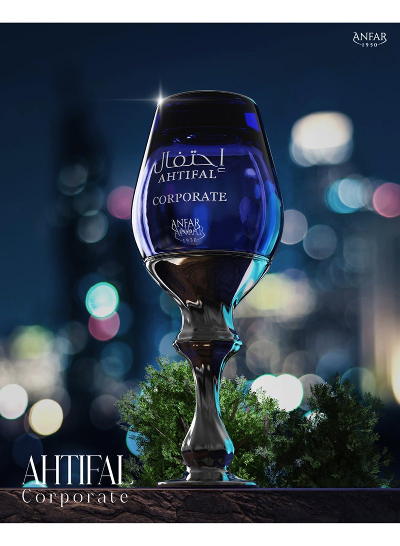 Anfar 1950 AHTIFAL Corporate Extrait De Parfum 100ml | Luxury Arabian Perfume for Men | Lemon, Mint, Ginger, Cedarwood & White Musk | Long Lasting Fragrance - Image 4