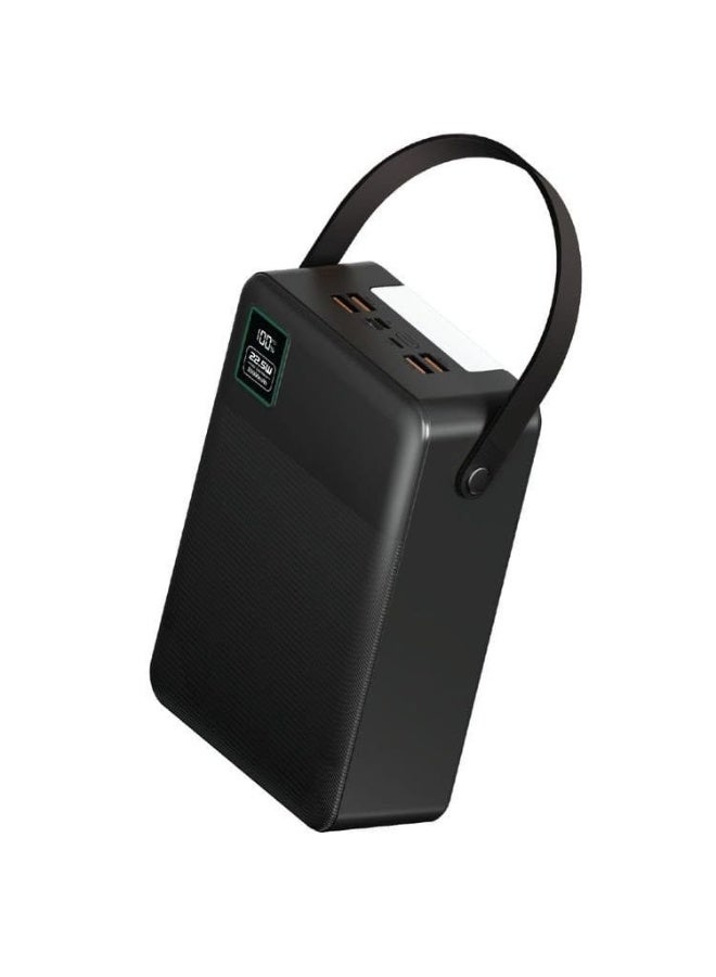 ماركة غير محددة باور بانك بسعة 80000 مللي أمبير مع منافذ إدخال وإخراج متعددة ومصباح يدوي مدمج وقدرة شحن 22.5 واط وحبل تعليق - Image 1