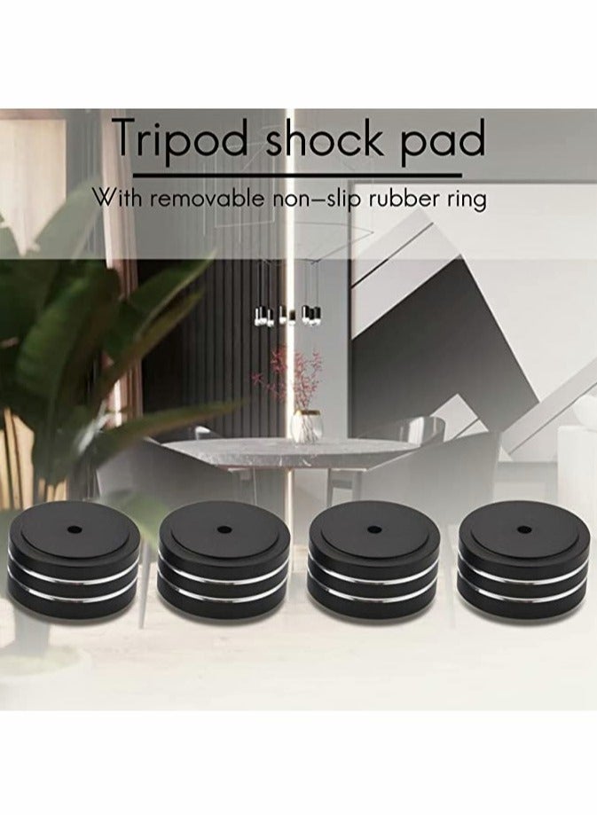 Generic Speaker Foot Pads, 4Pcs 40x20mm Speaker Isolation Feet Speaker Spike Pads with Non-Slip Rubber Rings for Audio, Speakers, Subwoofers, Home Theater, Turntable DAC Feet Pad  - Image 2