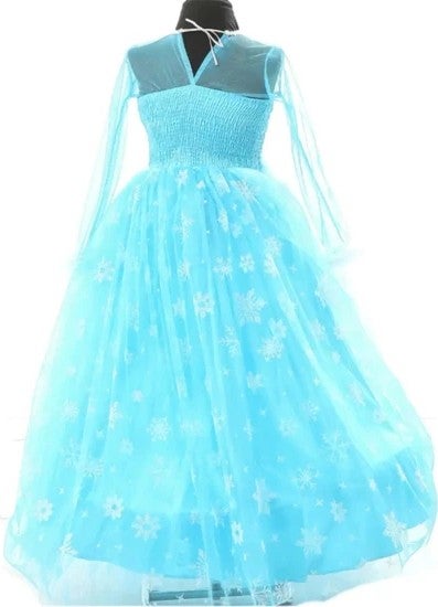 Dilay Damla Kids Boutique Elsa Costume with Tarlatan Crown Hair Wand Gloves Gift  - Image 3
