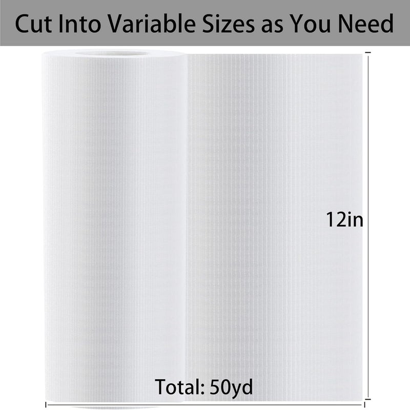Seneme Water Soluble Stabilizer for Embroidery Topping Film (12 in x 50 yd Roll), 35um Clear Embroidery Stabilizers - Wash Away Embroidery Stabilizer for Machine Embroidery Stabilizer and Hand Sewing - Image 2