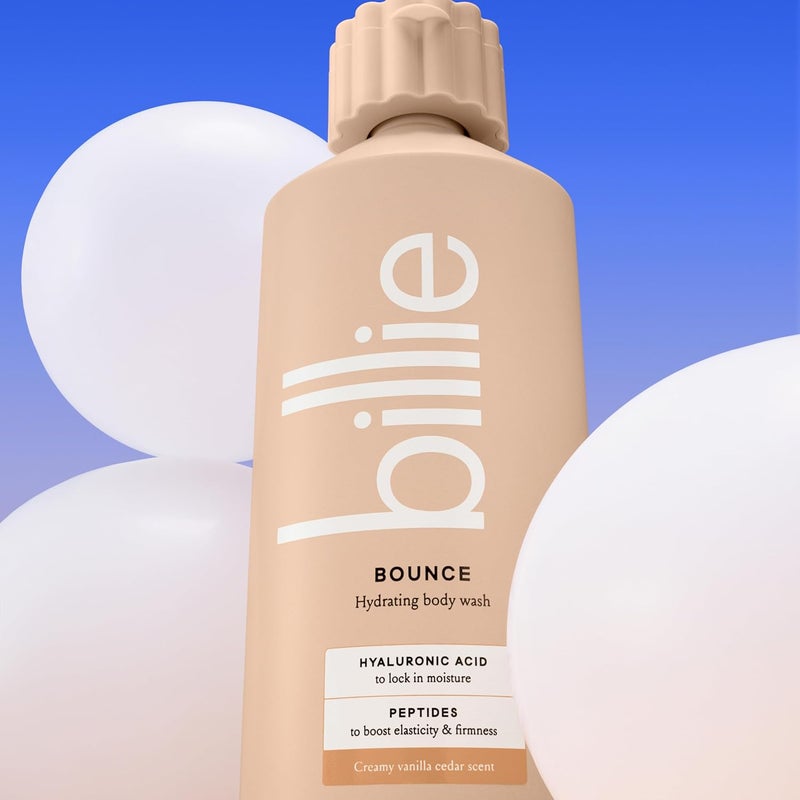 Billie Bounce, Hydrating Body Wash, Hyaluronic Acid + Peptides, Hydrating & Replenishing, 18Fl Oz - Image 4