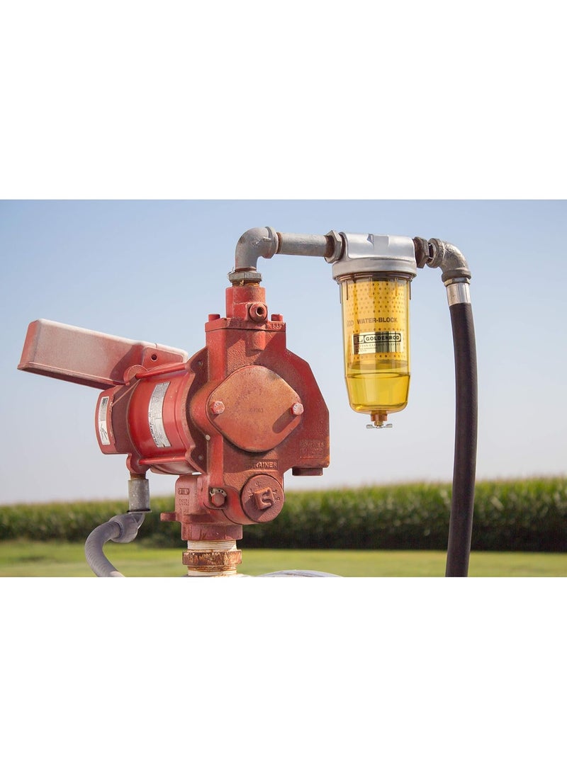 Goldenrod Goldenrod Dutton-Lainson Water Block Fuel Filter With 1" NPT Top Cap, Zinc Die-Cast Top-Cap and Resistant Polymer Bowl  - Image 2
