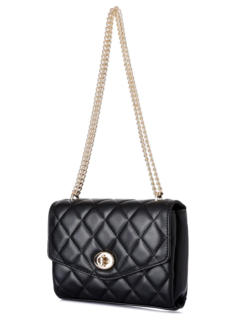 KANELLI Women's handbag from Kanelli, elegant shape New Collection  AAY2401004-Black