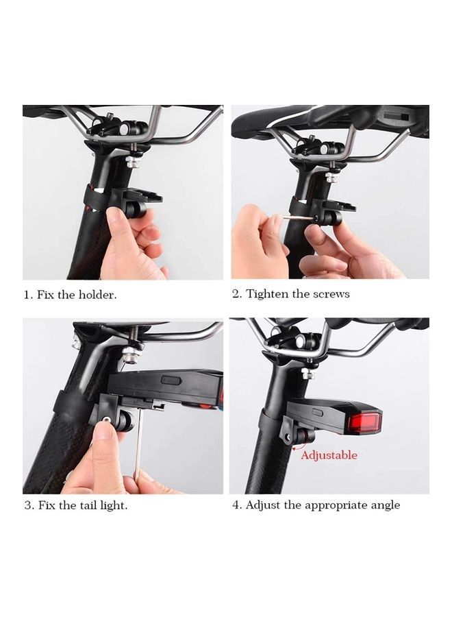 NIBEMINENT Bicycle Laser Projector Rear Tail Light  - Image 3