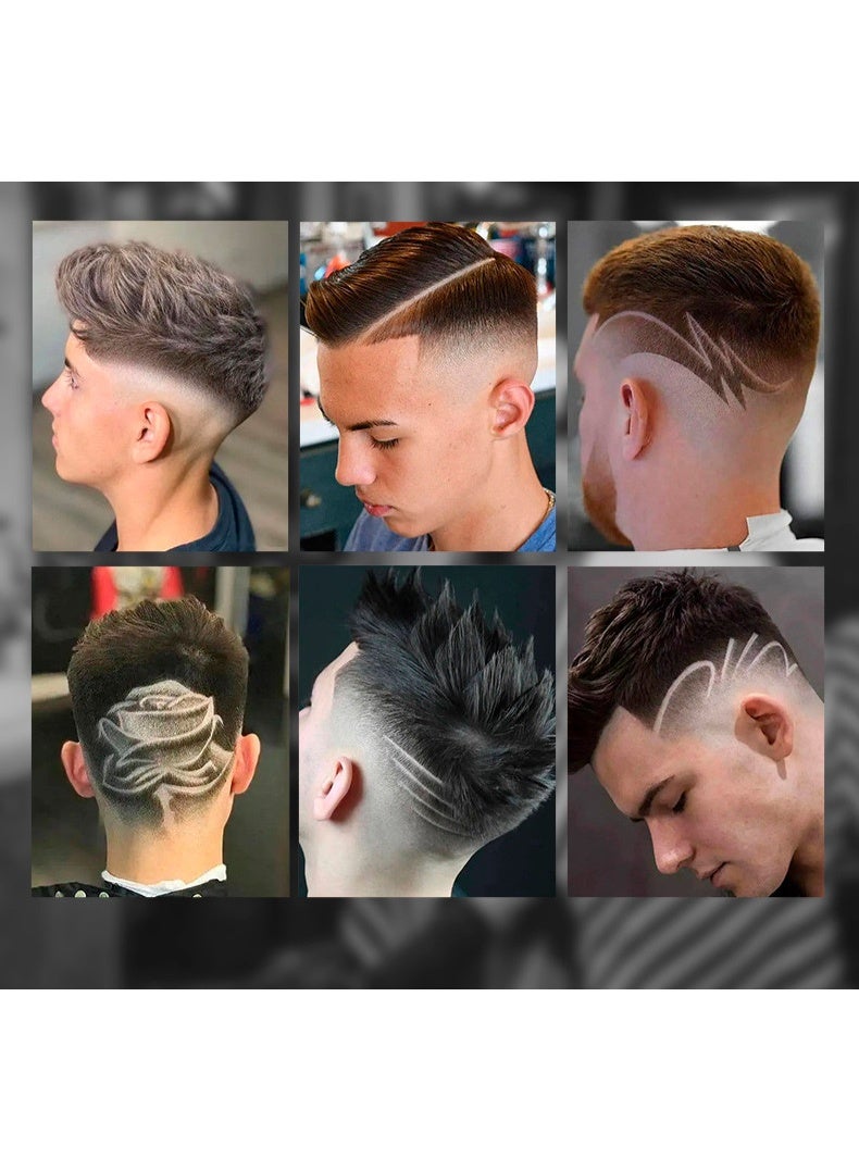 8-pieces Hair Clippers for Men, Beard Trimmer, Zero Gapped Trimmer T-Blade Trimmer Clippers for Hair Cutting, Cordless Trimmers Professional Barber, Liners Clippers Haircut, Edgers Clippers - Image 2