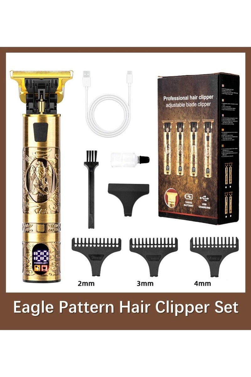 8-pieces Hair Clippers for Men, Beard Trimmer, Zero Gapped Trimmer T-Blade Trimmer Clippers for Hair Cutting, Cordless Trimmers Professional Barber, Liners Clippers Haircut, Edgers Clippers - Image 1