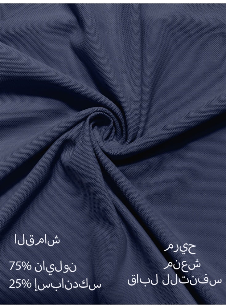 عام تيشيرت بولـو رجالي كاجوال قصير الأكمام بياقة قابل للتنفس - Image 4
