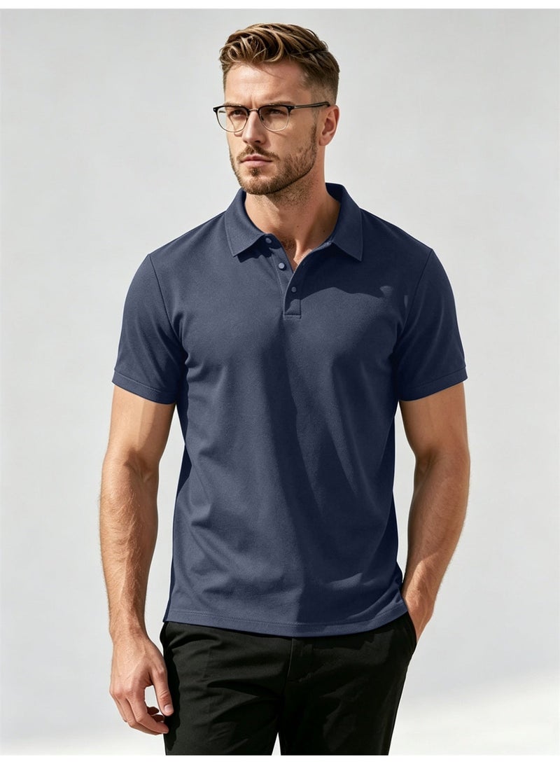 general Men's Short Sleeve Polo Shirts,Basic Golf T-Shirts for Men,Regular Fit Breathable Quick-Dry Shirt,Classic Moisture Wicking Performance Tees Summer,Athletic Running Top,Business and Casual Wear - Image 1