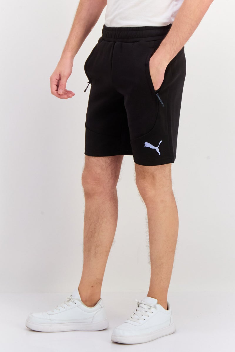 PUMA شورتات رياضية للرجال مع حبل سحب، خارجي، أسود - Image 2