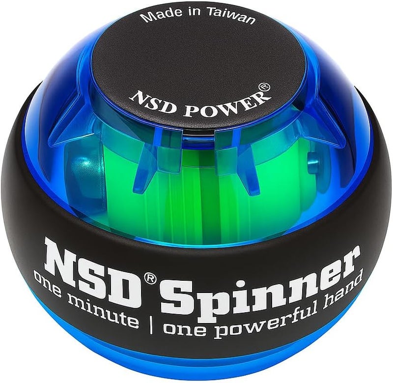 NSD Essential Crystal Spinner Gyro Ball | Grip Strengthener for Forearms, Wrist & Hands | String Start Design, Up to 18,000 RPM | Portable Wrist Trainer & Workout Equipment | Ideal for Desk Workers, Athletes & Musicians - Image 1