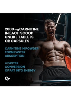CARBAMIDE FORTE L Carnitine L Tartrate 2000Mg Powder For Pre And Post Workout 150G Bluberry Flavour  - Image 3