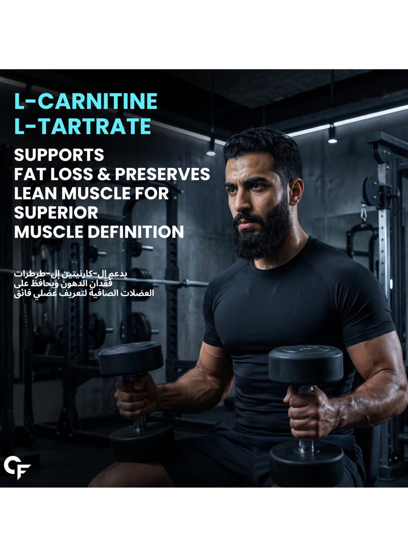 CARBAMIDE FORTE L Carnitine L Tartrate 2000Mg Powder For Pre And Post Workout 150G Bluberry Flavour - Image 4