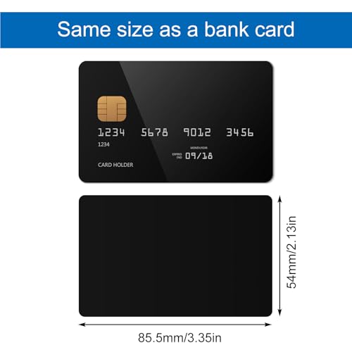 Yolev 20pcs NFC Cards Rewritable NFC Tags NTAG 215 PVC Cards Blank Easy Convenient Programmable NFC Business Card Chip 504 Bytes Memory NFC Tag Compatible with All NFC Enabled Black - Image 2
