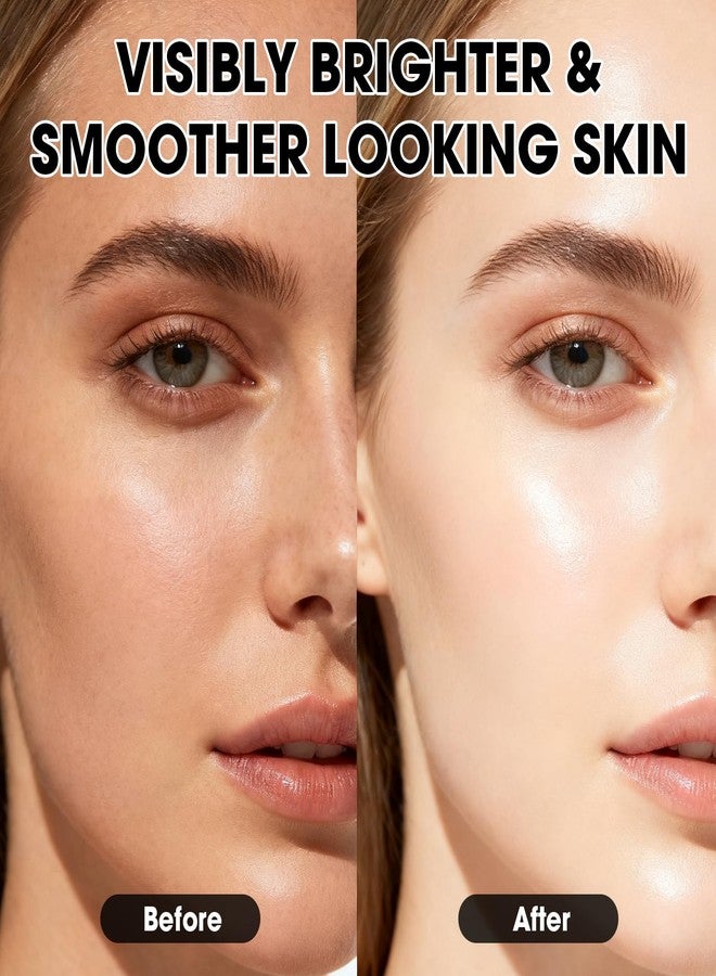 Bmrewax Glutathione Serum for Face, Vitamin C Brightening Serum for Dark Spots & Uneven Skin Tone, Hydrating Glow Facial Serum with Hyaluronic Acid, Lightweight Daily Skincare, 1 fl oz - Image 4