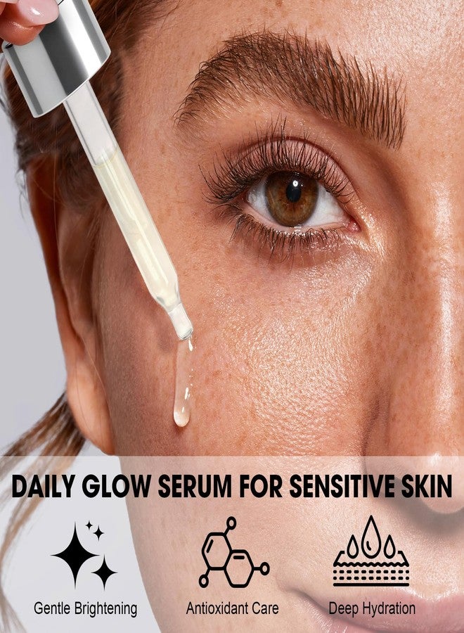 Bmrewax Glutathione Serum for Face, Vitamin C Brightening Serum for Dark Spots & Uneven Skin Tone, Hydrating Glow Facial Serum with Hyaluronic Acid, Lightweight Daily Skincare, 1 fl oz - Image 2