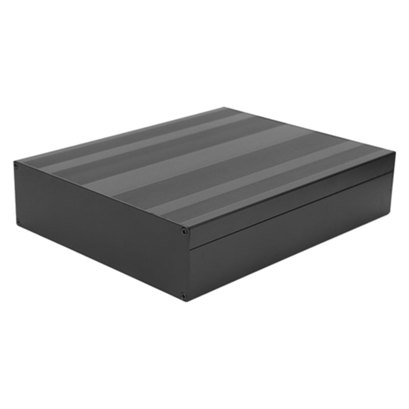 صندوق مشروع من الألومنيوم 50x178x220mm - صب متكامل بالقالب - أسود مطفي - هيكل مدمج لتبديد الحرارة - صندوق توصيل للوحات الدوائر المطبوعة للمشاريع الإلكترونية - Image 4