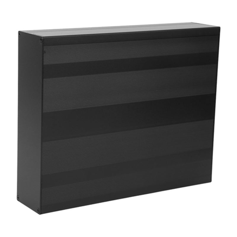 صندوق مشروع من الألومنيوم 50x178x220mm - صب متكامل بالقالب - أسود مطفي - هيكل مدمج لتبديد الحرارة - صندوق توصيل للوحات الدوائر المطبوعة للمشاريع الإلكترونية - Image 2