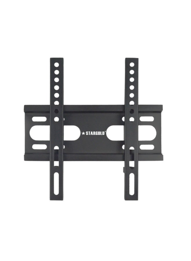 ستارجولد حامل حائط ثابت من ستارغولد للتلفزيون مقاس 15-42 بوصة - قوي، يوفر المساحة، وسهل التركيب - Image 1