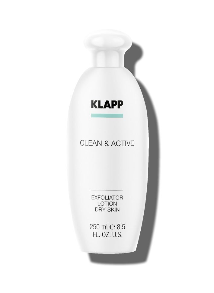 Klapp CLEAN & ACTIVE | Exfoliator Lotion Dry Skin 250 ML  - Image 1