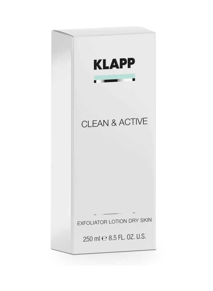 Klapp CLEAN & ACTIVE | Exfoliator Lotion Dry Skin 250 ML  - Image 4