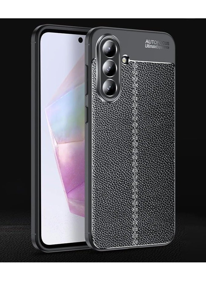 أوتو فوكس جراب حمايه سيليكون تصميم2 مقاوم للصدمات حمايه للكاميرا متوافق مع Samsung Galaxy A56 (اسود) - Image 1