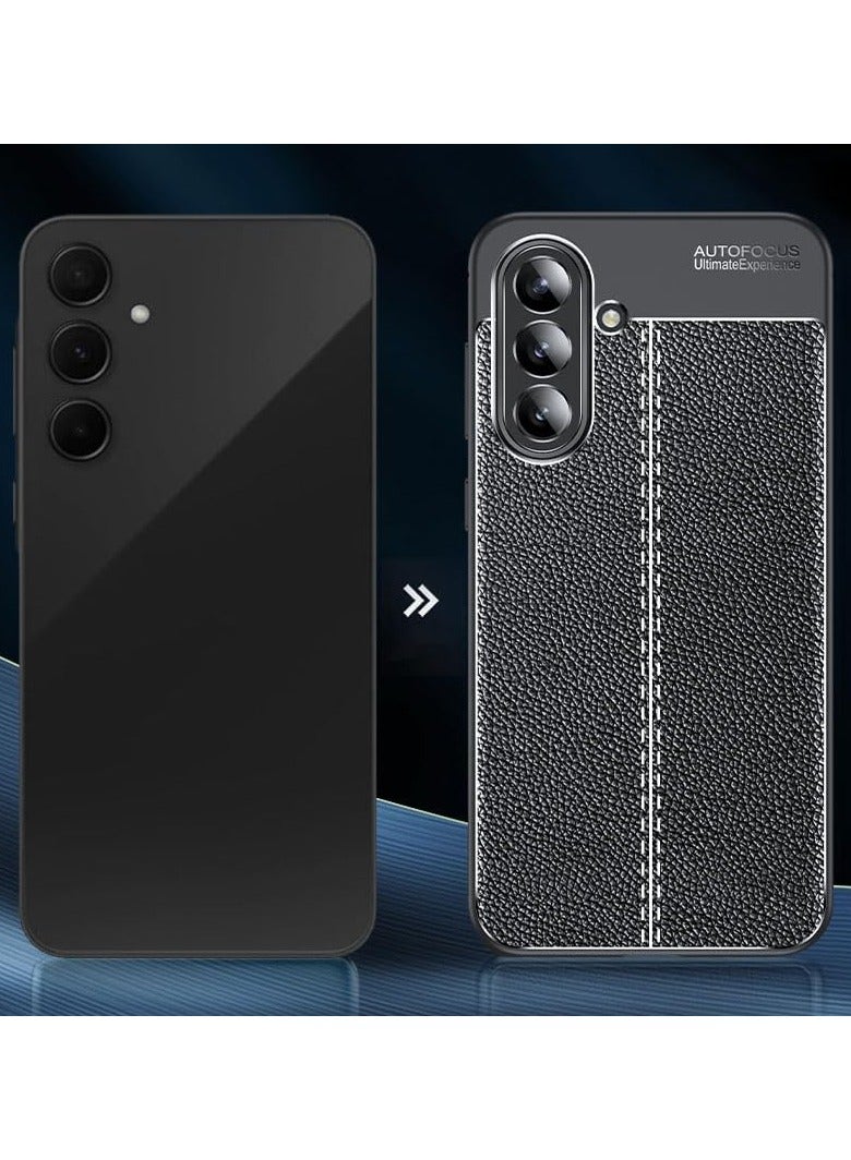 أوتو فوكس جراب حمايه سيليكون تصميم2 مقاوم للصدمات حمايه للكاميرا متوافق مع Samsung Galaxy A56 (اسود) - Image 2