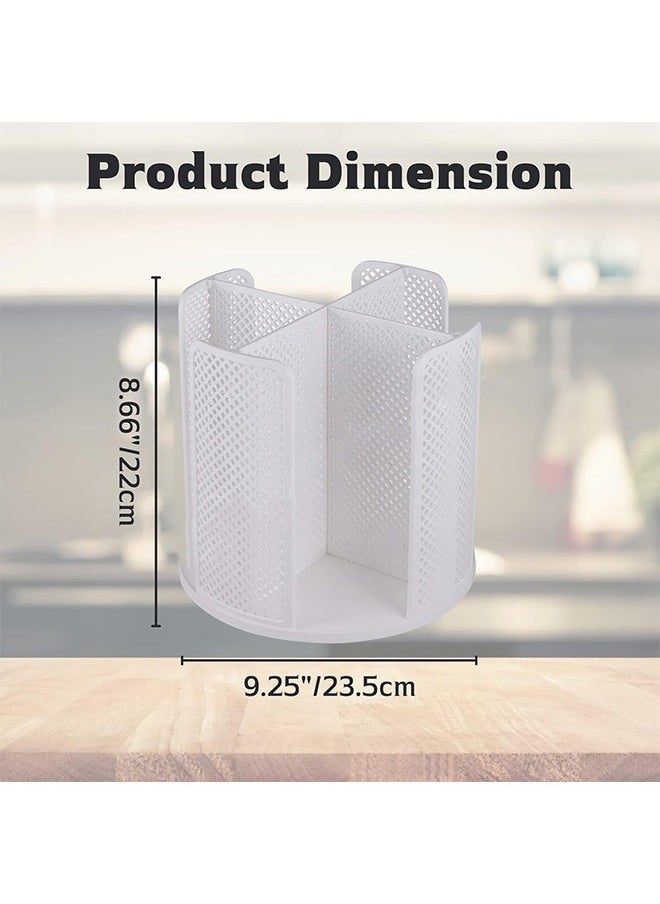 Hihonor Versatile Cup and Lid Organizer, 360°Rotating Coffee Cup Dispenser with 4 Compartments, Multifunctional Cup Storage Rack, Durable Paper Cup Holder for Home, Office, Bar, Coffee Shop  - Image 5