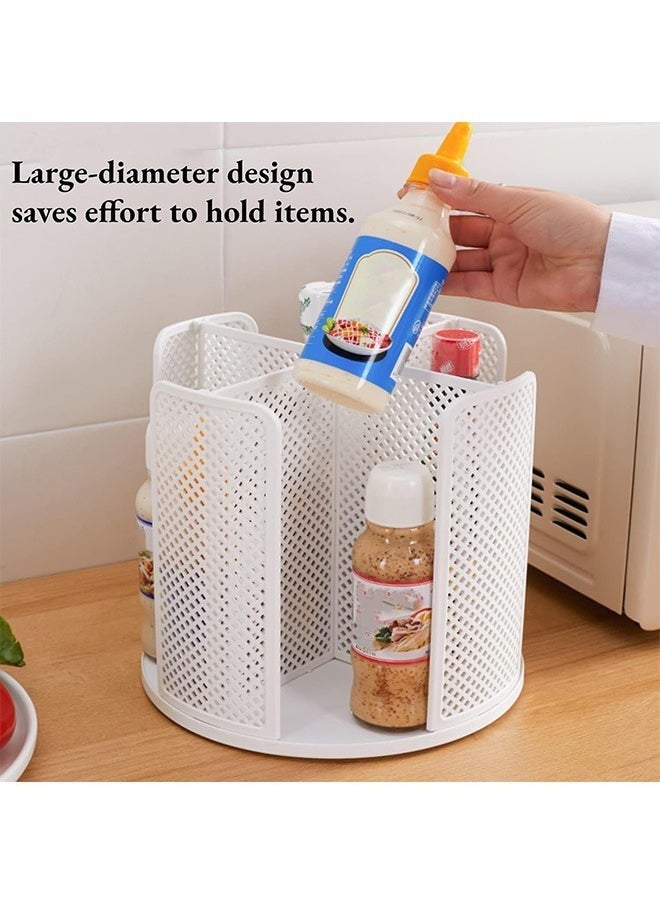 Hihonor Versatile Cup and Lid Organizer, 360°Rotating Coffee Cup Dispenser with 4 Compartments, Multifunctional Cup Storage Rack, Durable Paper Cup Holder for Home, Office, Bar, Coffee Shop  - Image 3